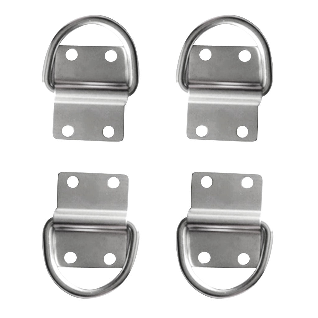 Pack of 4 Surface Mount Tie Down Lashing D Ring