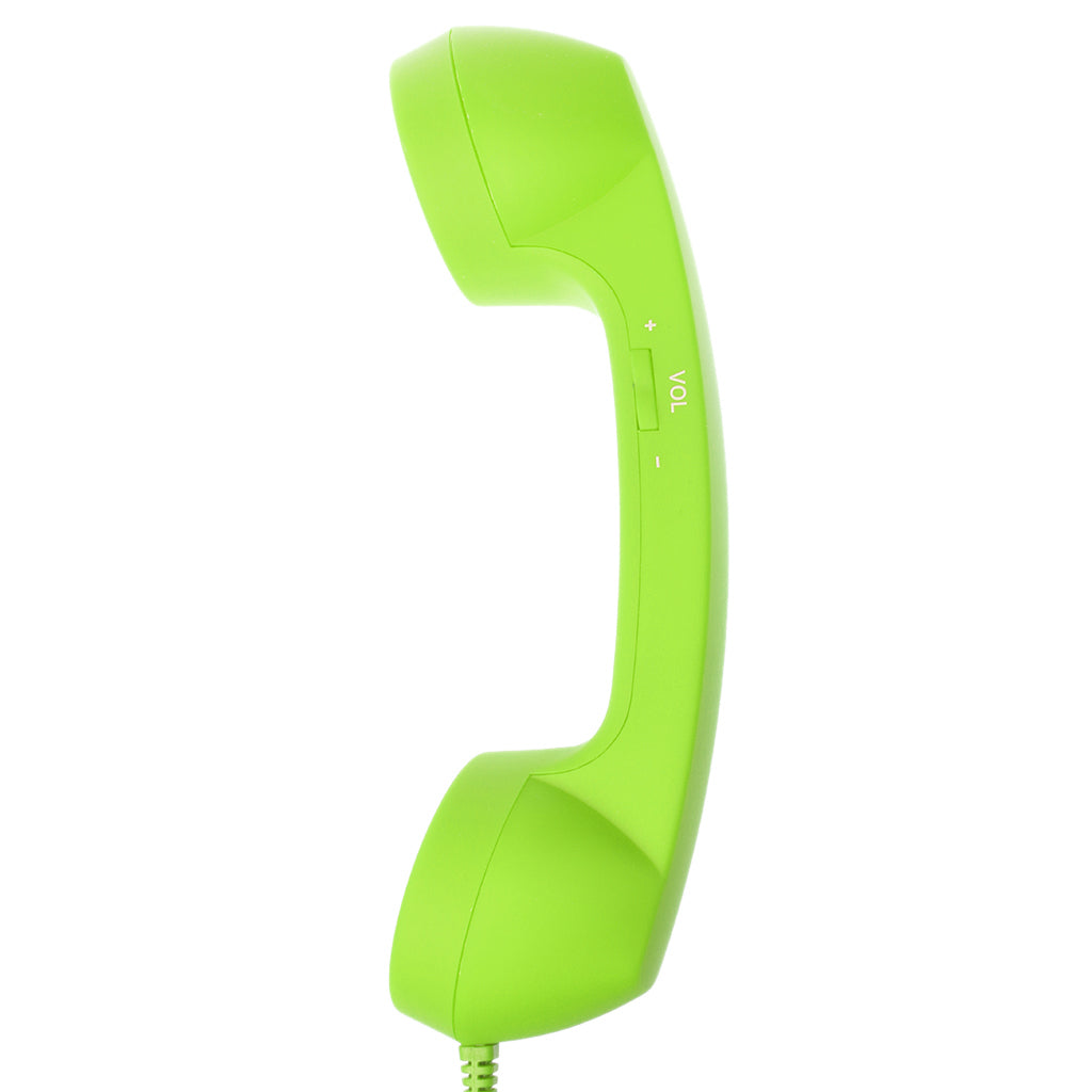 3.5mm Mic Retro POP Phone Handset Telephone for Mobile Phone Universal Green