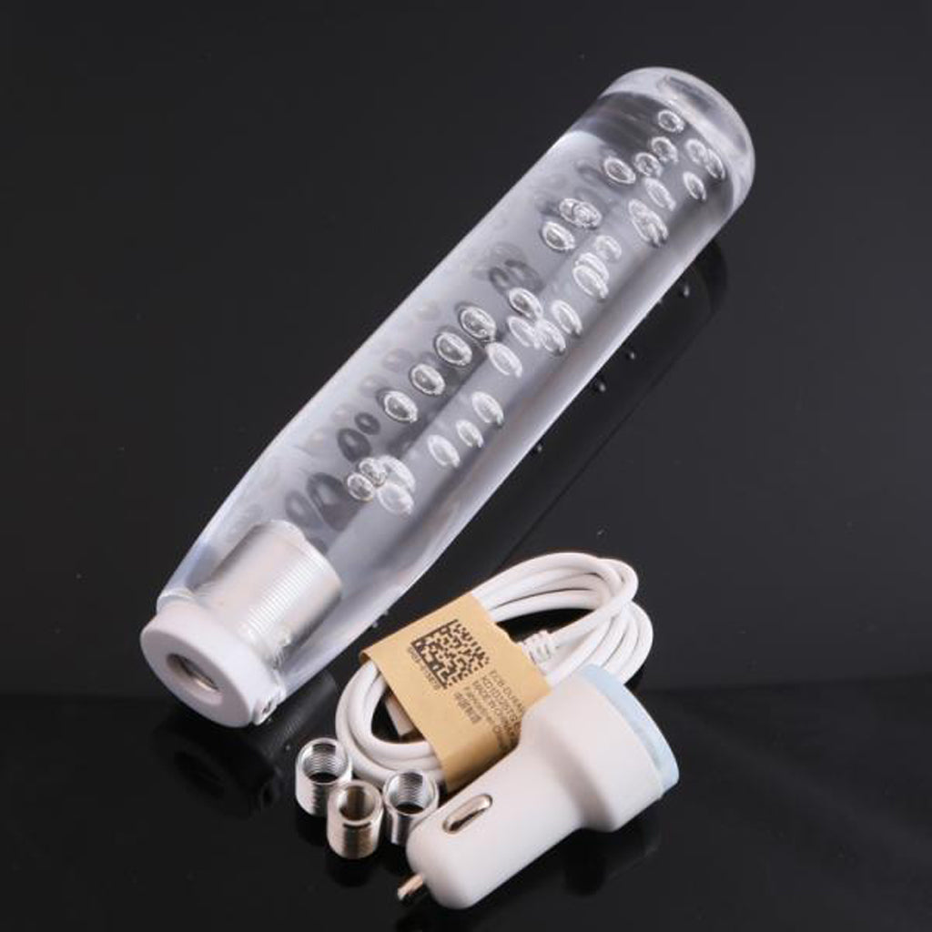 20cm Universal LED Crystal Bubble Car Gear Stick Shift Lever Shifter Knob