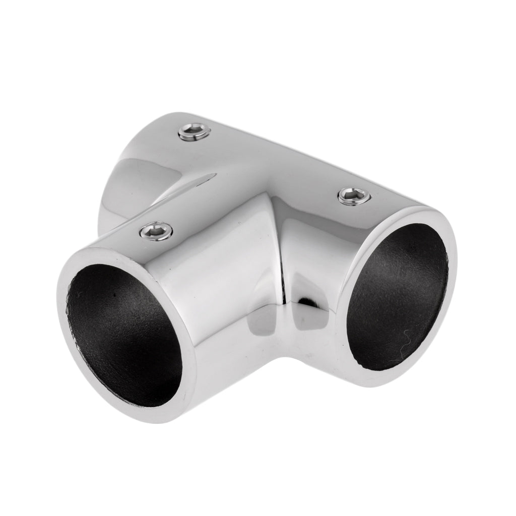 Solid Boat Handrail Hand Rail Fittings 90°316 Marine Stainless Steel Tee Hardware 1 inch