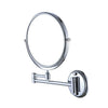 8 inches Double-sided Wall Mounted Makeup Shaving Bathroom Mirror Folding Swivel Extendable (5x Magnification)