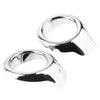 2 Pieces Front Fog Light Eyebrows Cover Circle Trim Decor for Ford EcoSport