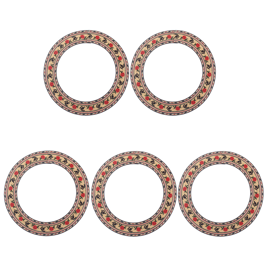 Set/5pcs 0.8mm/0.03'' Thickness Guitar Sound Hole Rosette Inlay Material Rosewood Maple DIY for Acoustic Classical Guitar Parts