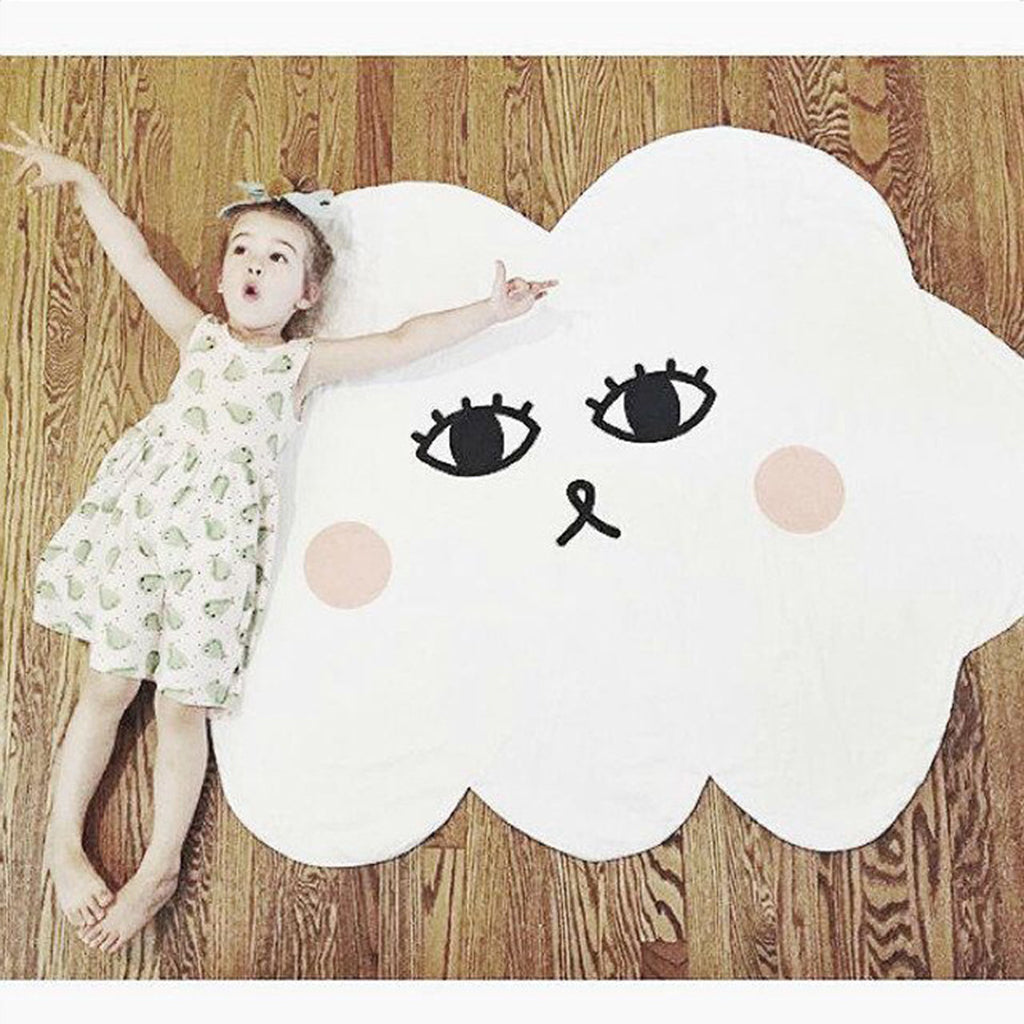 Baby Kids Play Rugs Cartoon Cloud Design Infant Crawling Mat Floor Playmat Children Room Decoration