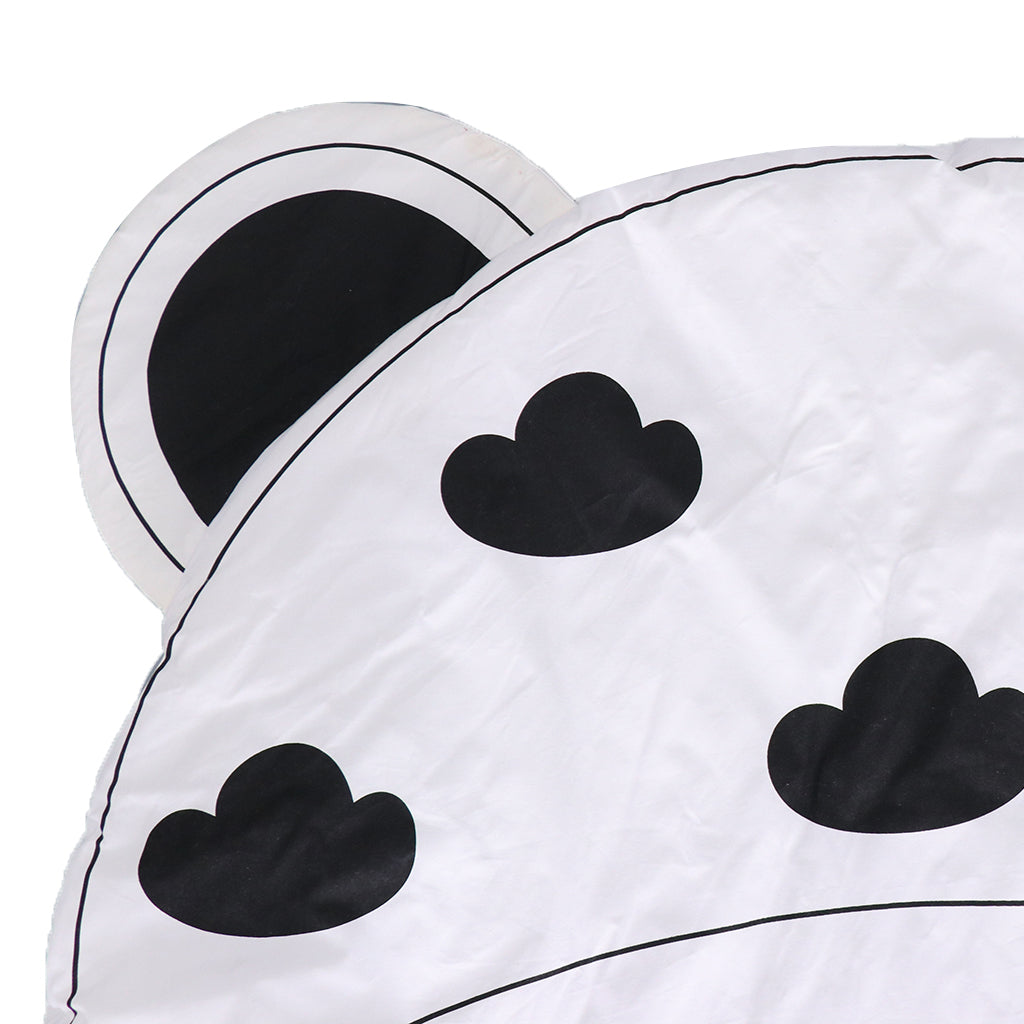 Kids Baby Infant Black White Cloud Game Play Mat Crawling Pad Carpet, Dia.95cm