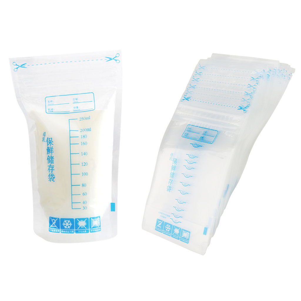 30pcs Breast Milk Storage Bags Freezer Baby Leak Proof Secure Seal