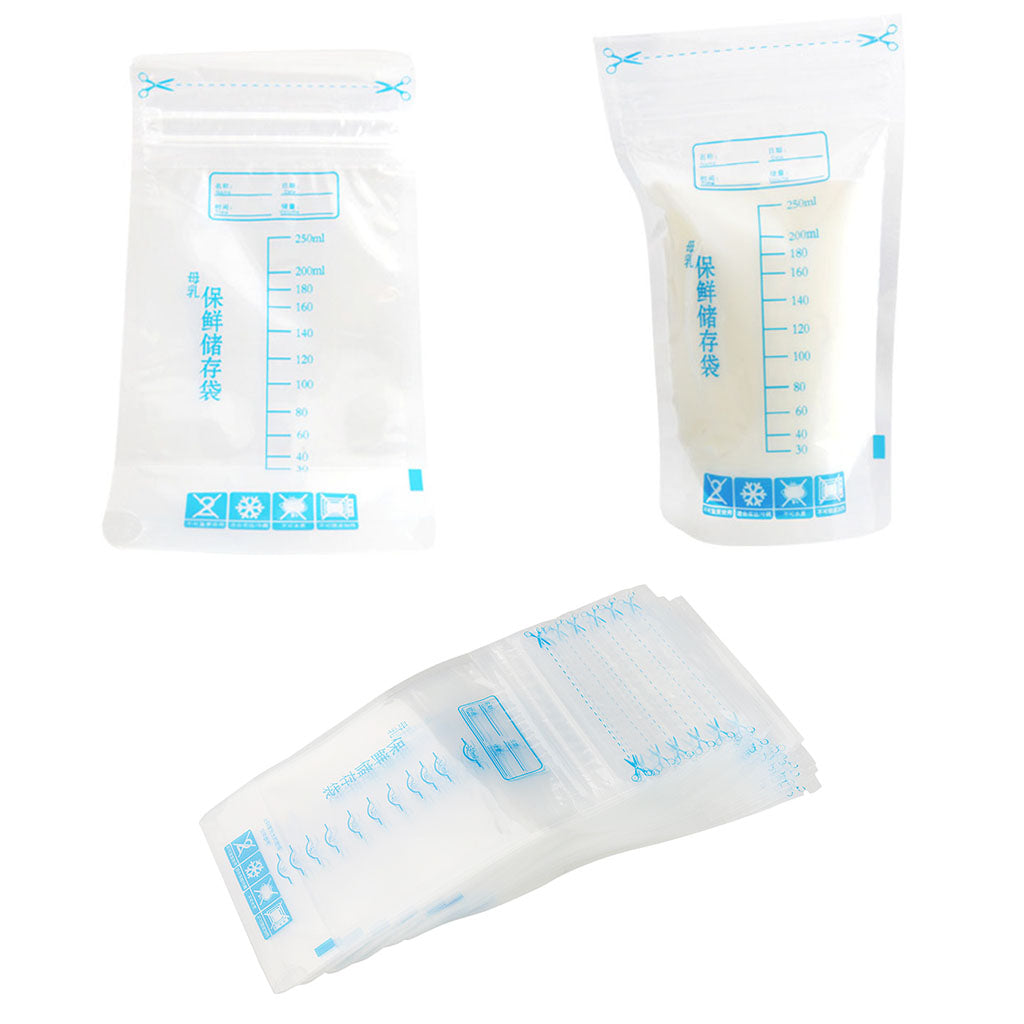 30pcs Breast Milk Storage Bags Freezer Baby Leak Proof Secure Seal