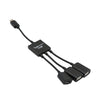 3in1 USB 3.1 Type-C To Micro USB 2.0 Power Charging Host OTG Hub Cable Adapter