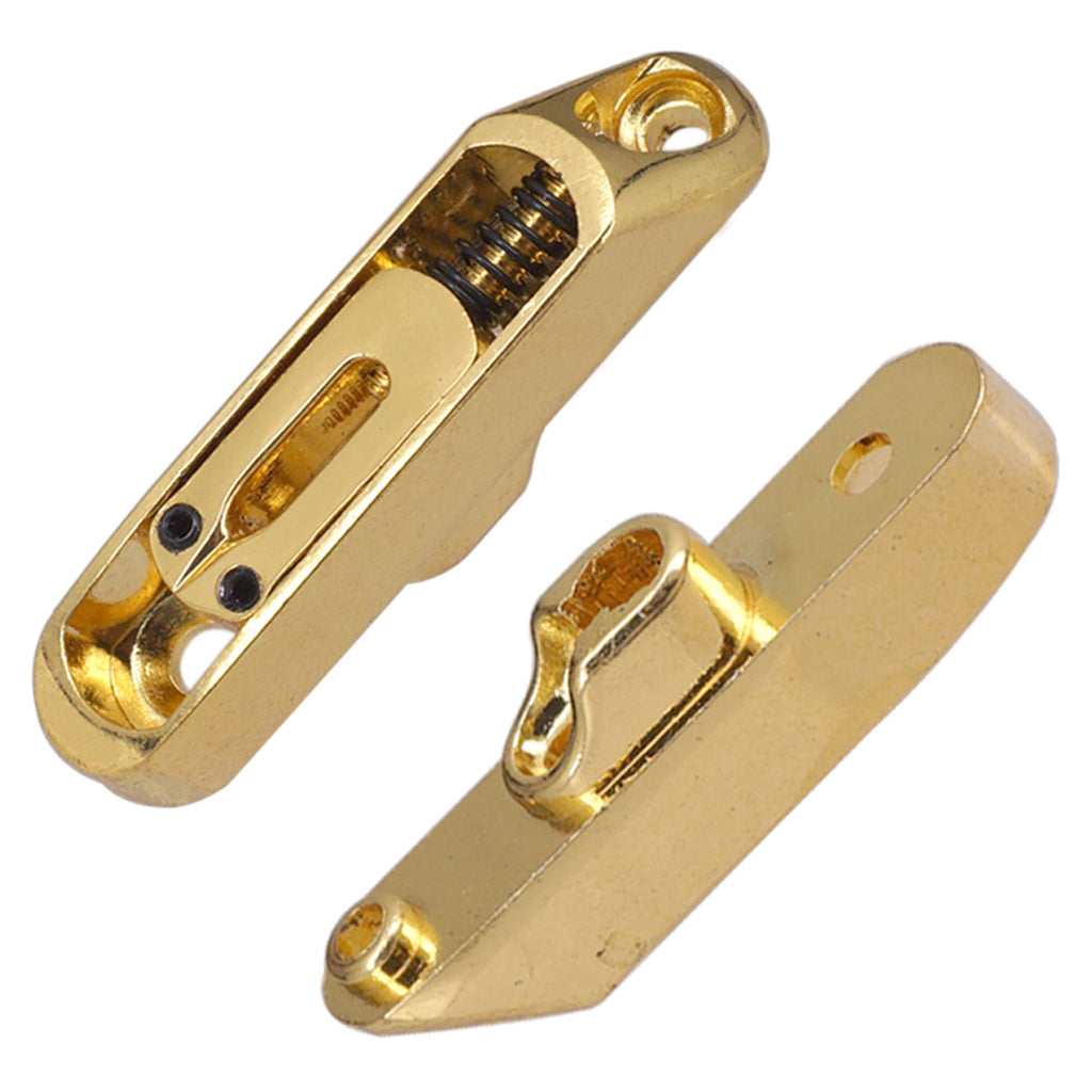 6 String Electric  Guitar Bridge Saddles Tailpiece with Screws Hex Wrench Set Kit Gold