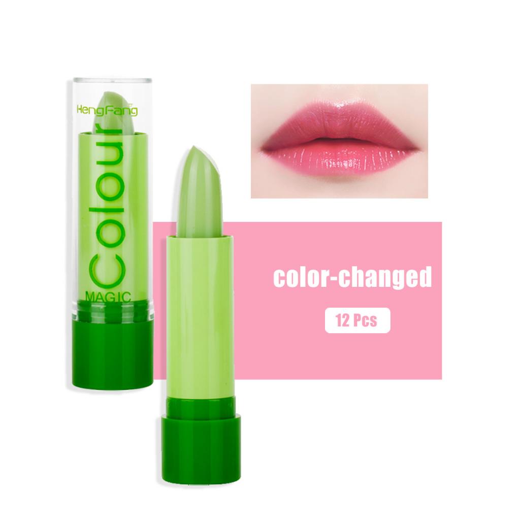 12 Pieces Color Changing Lipstick Makeup Moisturizer Lip Gloss Long Lasting