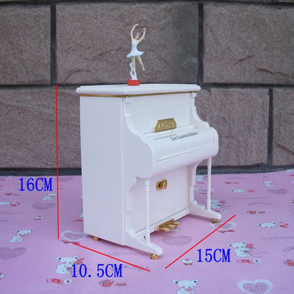 Vertical Piano Ballet Rotation Girl Music Box Xmas Birthday Gifts Home Decor