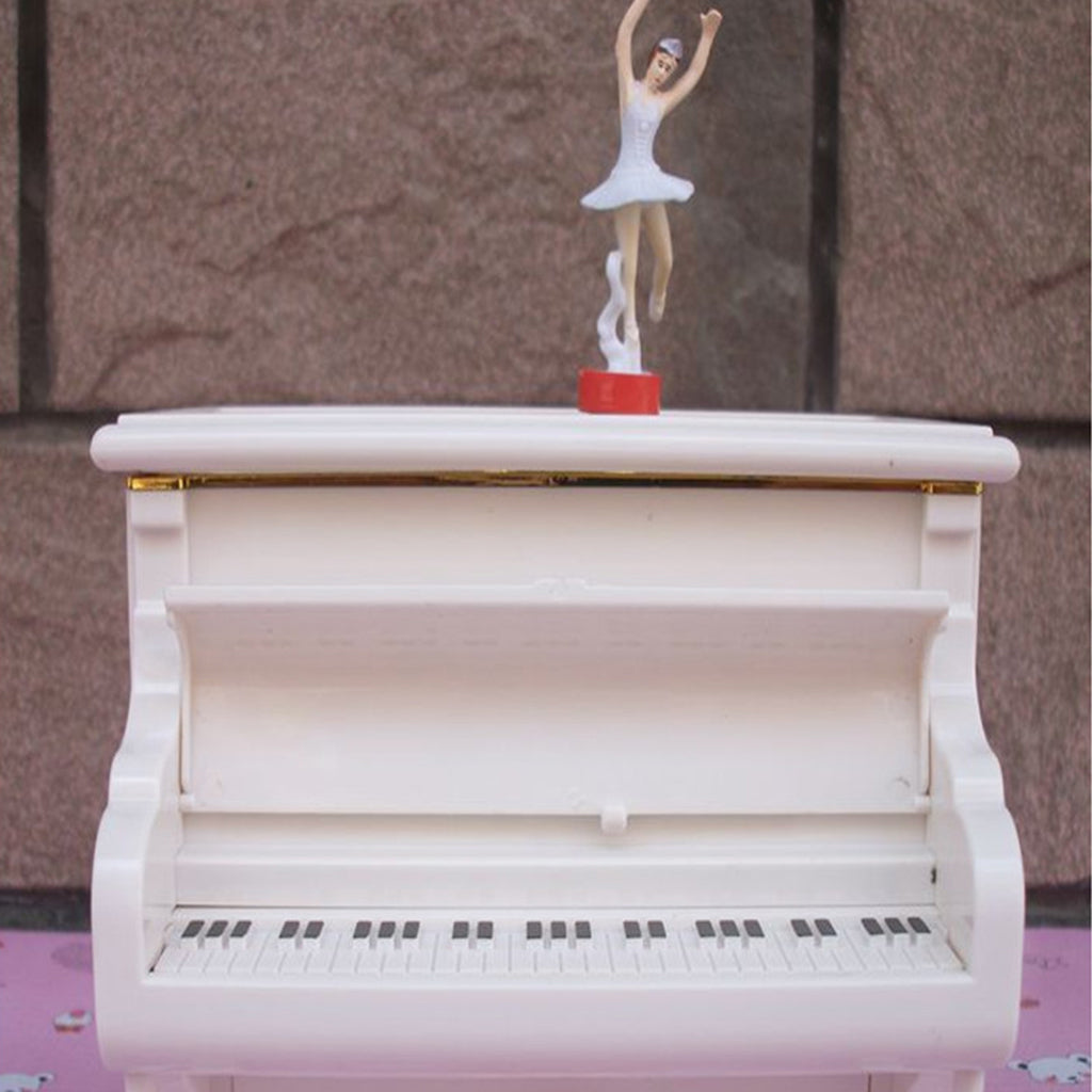 Vertical Piano Ballet Rotation Girl Music Box Xmas Birthday Gifts Home Decor