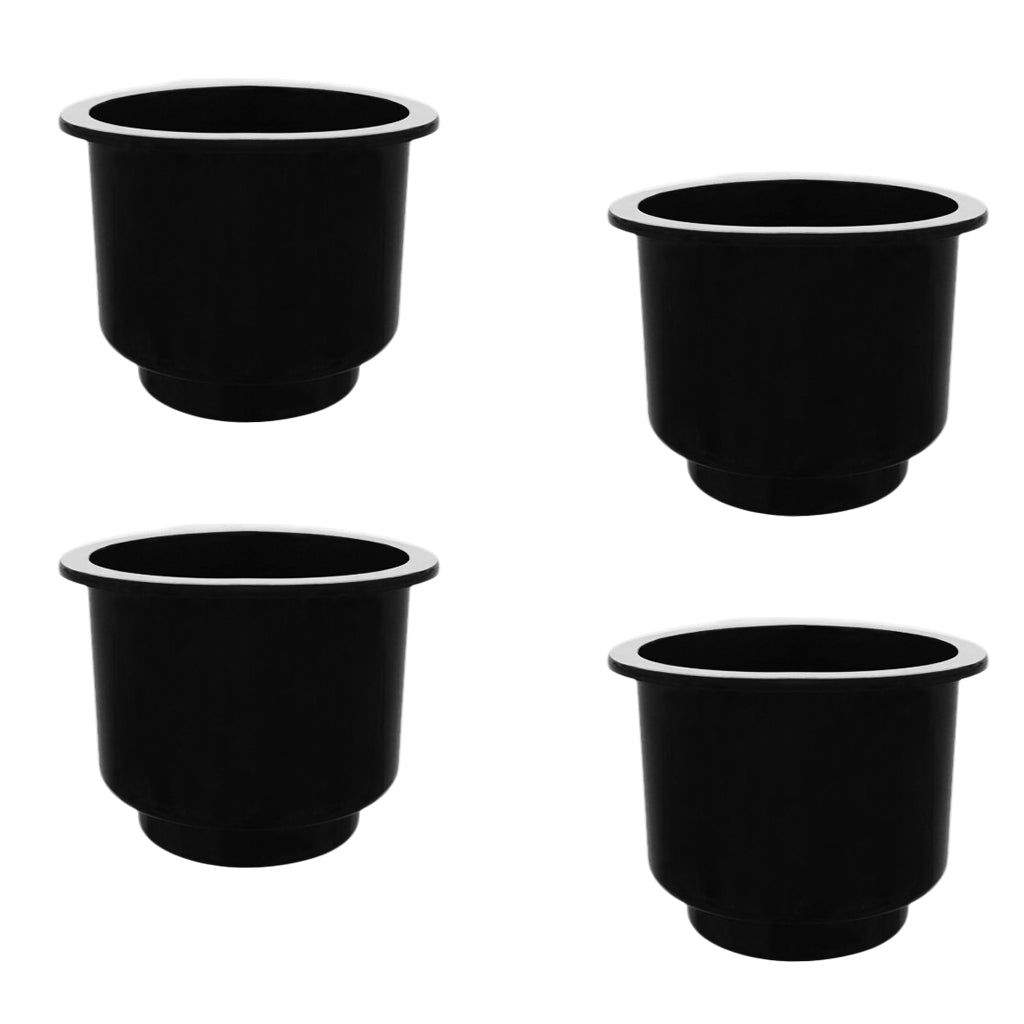 4 Pieces / Set Boat Plastic Cup Drink Can Holder Universal Boat Marine RV - Black