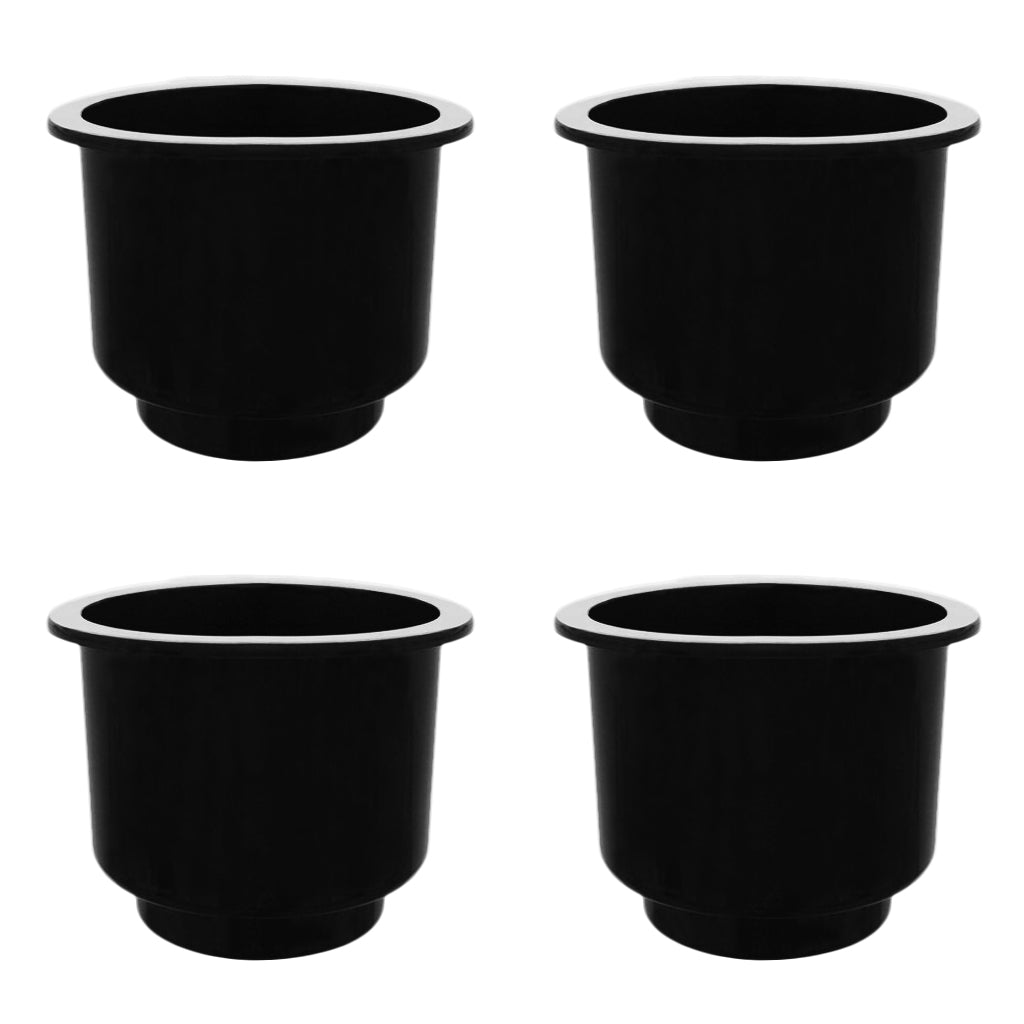 4 Pieces / Set Boat Plastic Cup Drink Can Holder Universal Boat Marine RV - Black