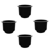 4 Pieces / Set Boat Plastic Cup Drink Can Holder Universal Boat Marine RV - Black