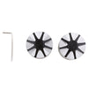 CNC Aluminum Front Axle Cover Cap Nut Kit For Harley XL883 XL1200 X48