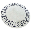 Nordic Simple Style Letter Print Round Mat Carpet Baby Non-slip Game Carpet Children's Room Tent Carpet Dia. 120cm