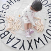 Nordic Simple Style Letter Print Round Mat Carpet Baby Non-slip Game Carpet Children's Room Tent Carpet Dia. 120cm