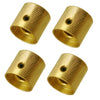 4 Pieces Brass Electric Guitar/Bass Replacement Volume Tone Control Knobs Buttons Gold