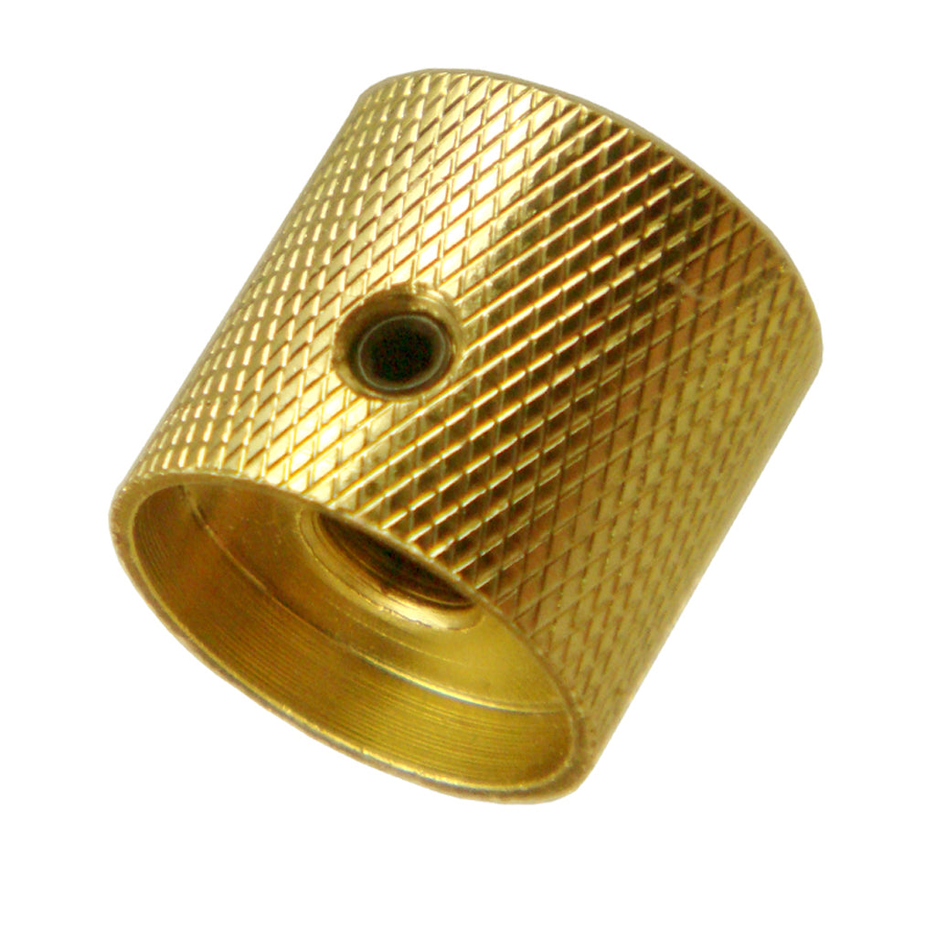 4 Pieces Brass Electric Guitar/Bass Replacement Volume Tone Control Knobs Buttons Gold