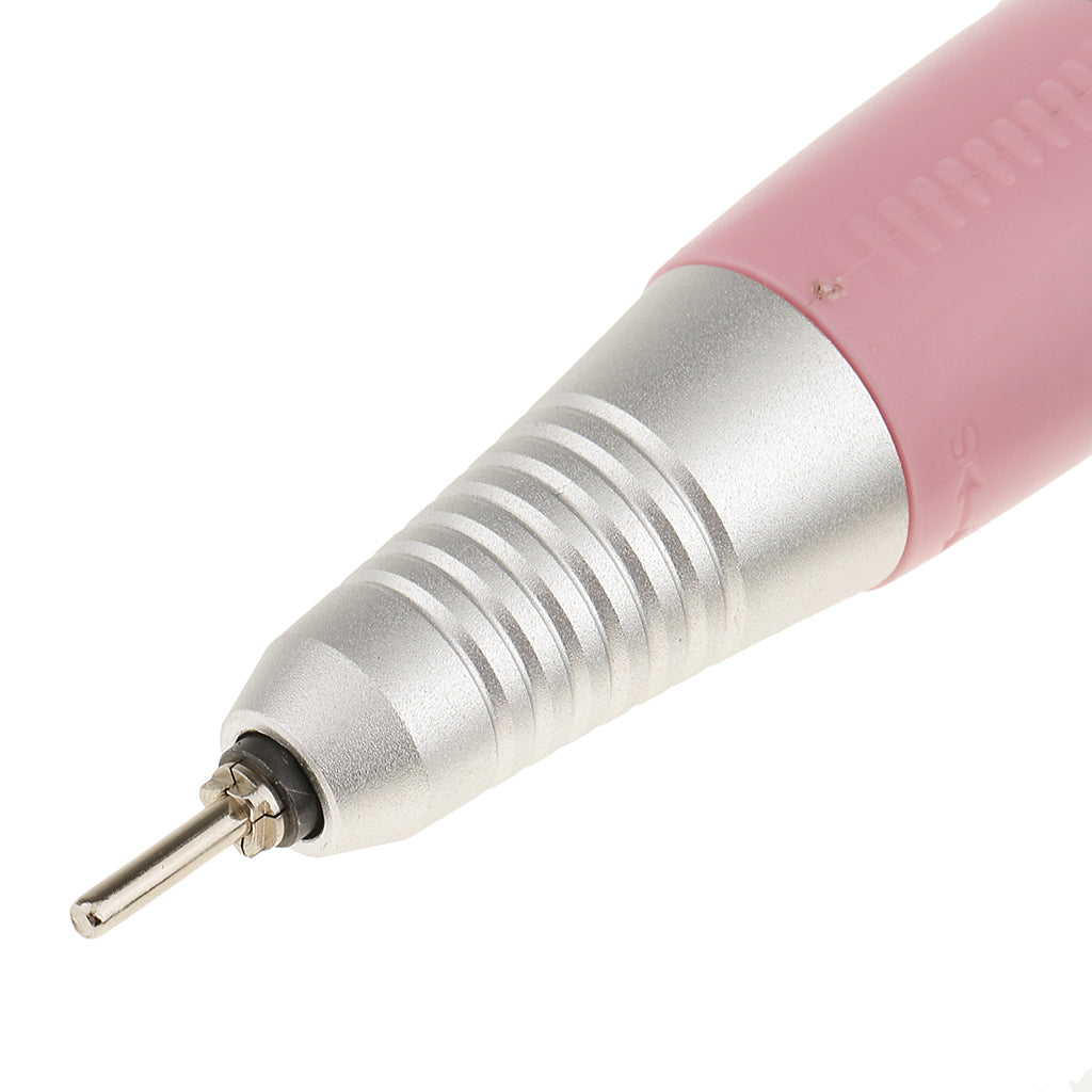 Professional Electric Nail Art Drill Bits Handpiece Manicure Machine Pen Handle Replacement Hand Piece Pink