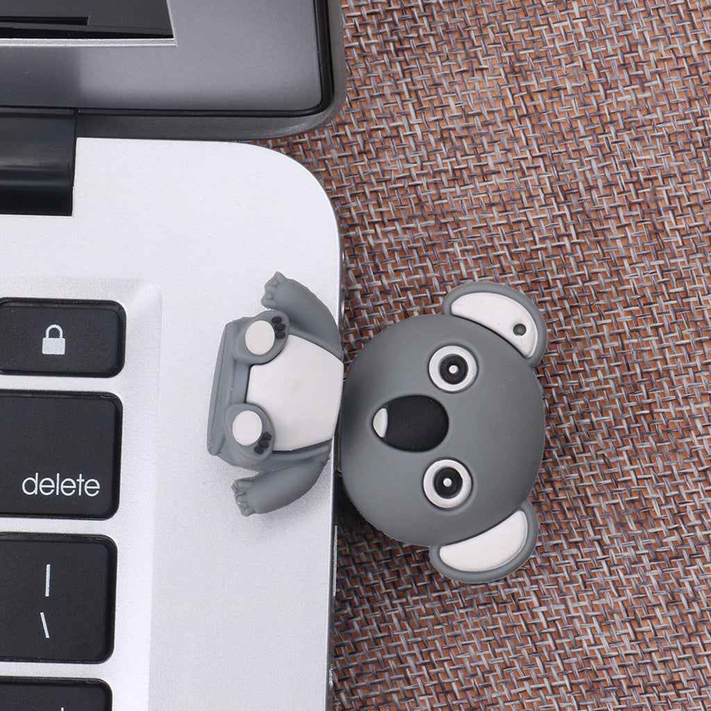 Portable Fashion Grey Koala Style USB Metal Flash Memory Stick Pen Drive Storage Thumb 32GB