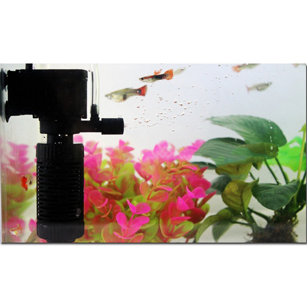 3-in-1 Multi-functional Aquarium Filter Oxygen Pump Biochemical Filter Pump