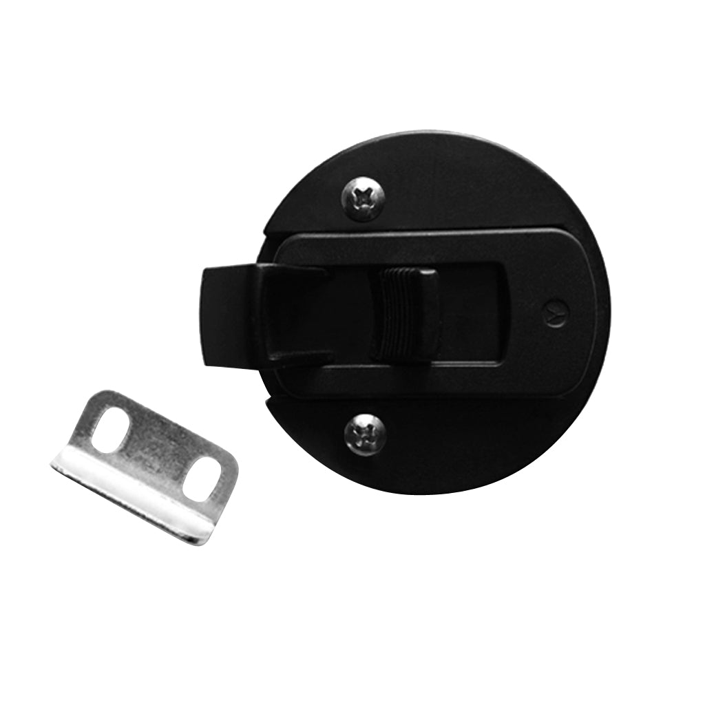 Black 2''/50mm Flush Pull Slam Latch for Marine Boat Deck Hatch RV 1/4" Door Lock with Keys