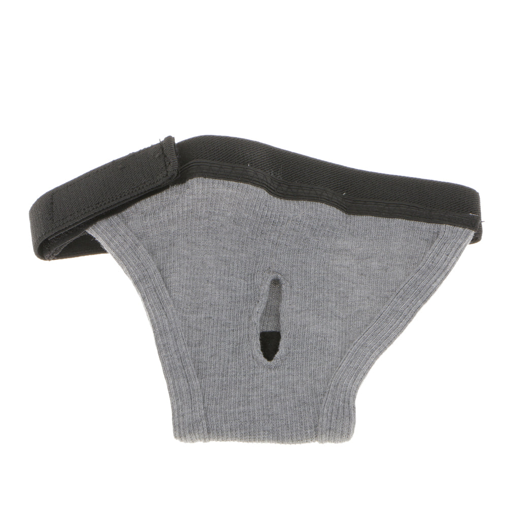 Pet Female Dog Under Clothing Supplies Soft Moisture Breathable Ribbing Classic Physical Pant Sanitary Underwear Grey S