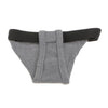 Pet Female Dog Under Clothing Supplies Soft Moisture Breathable Ribbing Classic Physical Pant Sanitary Underwear Grey S