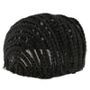 Soft Breathable Adjustable Professional Home Cornrow Mesh Net Wig Cap Black L