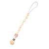 5Pcs Baby Infant Pacifier Soother Dummy Nipple Leash Strap Wood Chain Clip Holder Toys Gift