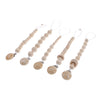 5Pcs Baby Infant Pacifier Soother Dummy Nipple Leash Strap Wood Chain Clip Holder Toys Gift