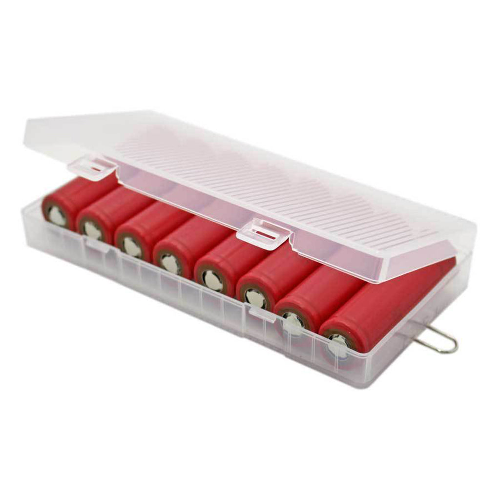 For 18650 Battery Storage Case Battery Holder Organizer Box Holds for 8 Batteries