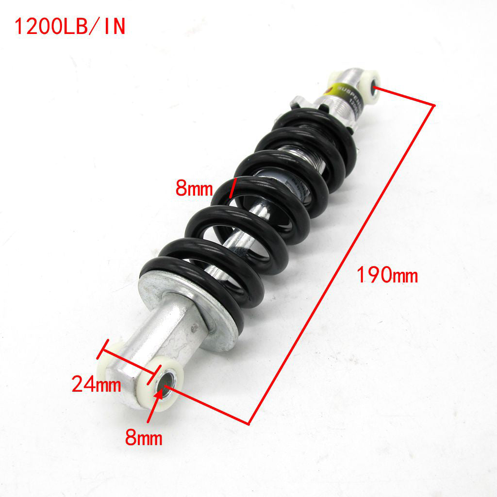 190MM 1200LBs Rear Shock Absorber Shocker Suspension For 2 Stroke ATV Buggy