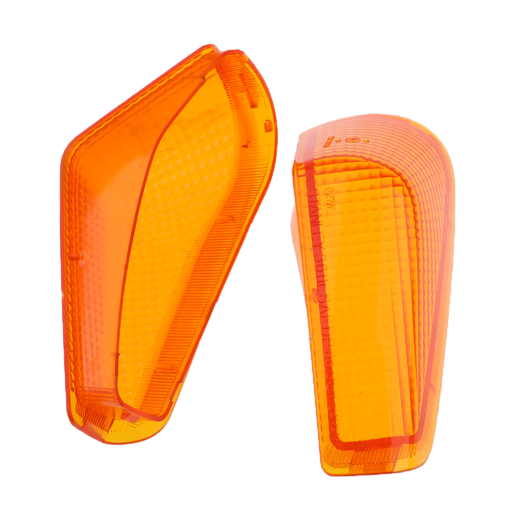 1 Pair Left & Right Turn Signal Indicator Light Lens for Kawasaki ZZR250