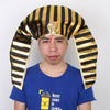 Egypt Egyptian Pharaoh King Hat Gold Black Striped Snake Headpiece Costume Party Props Gift