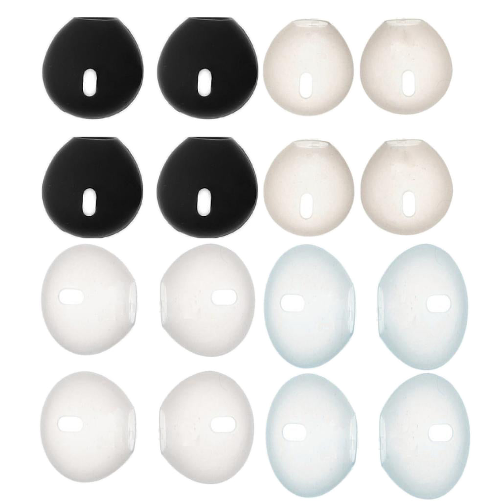 16x Compatible for AirPods Earphone Cover Anti-Slip Silicone Soft Replacement Sport Earbud Tips