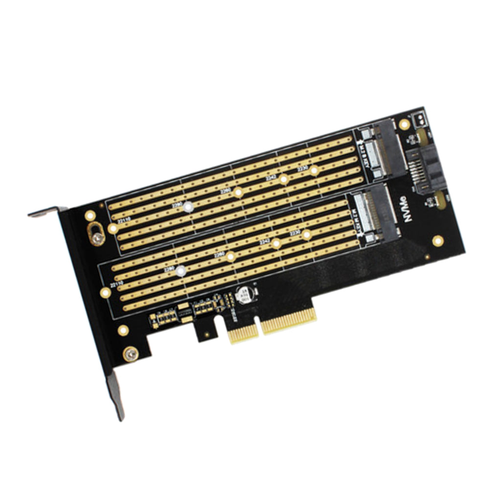 M.2 NVME SSD M-Key + B-key to PCI-e 3.0 x4 Host Controller Expansion Card