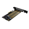 M.2 NVME SSD M-Key + B-key to PCI-e 3.0 x4 Host Controller Expansion Card