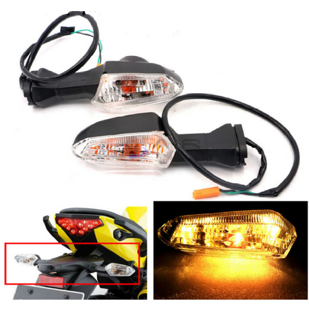 Waterproof Motorcycle Motorbike Turn Signal Indicator Amber Light for KAWASAKI