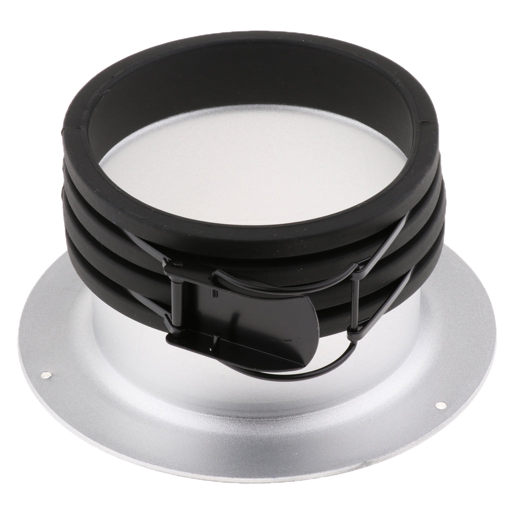 152mm AD-PF Studio Speedring Insert Adapter Convertor for Profoto Monolight Flash Black+Silver