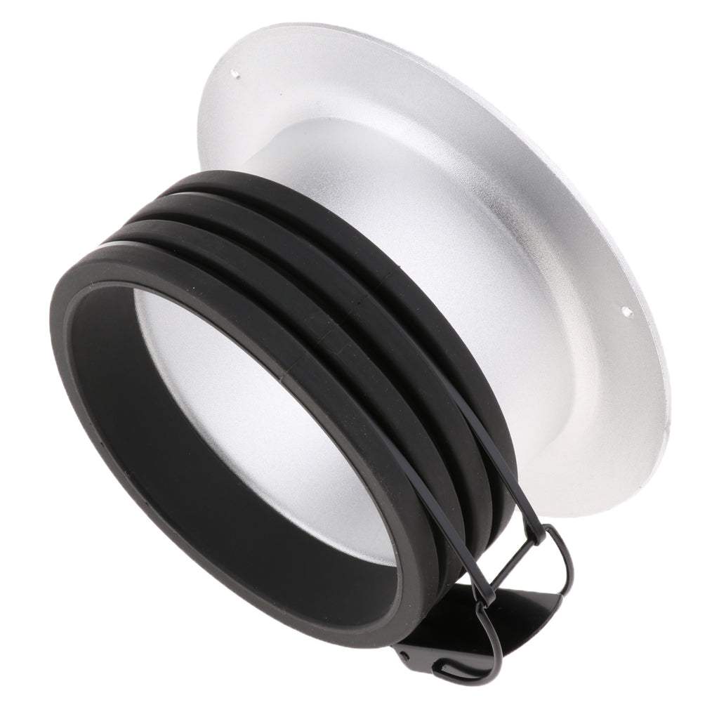 152mm AD-PF Studio Speedring Insert Adapter Convertor for Profoto Monolight Flash Black+Silver