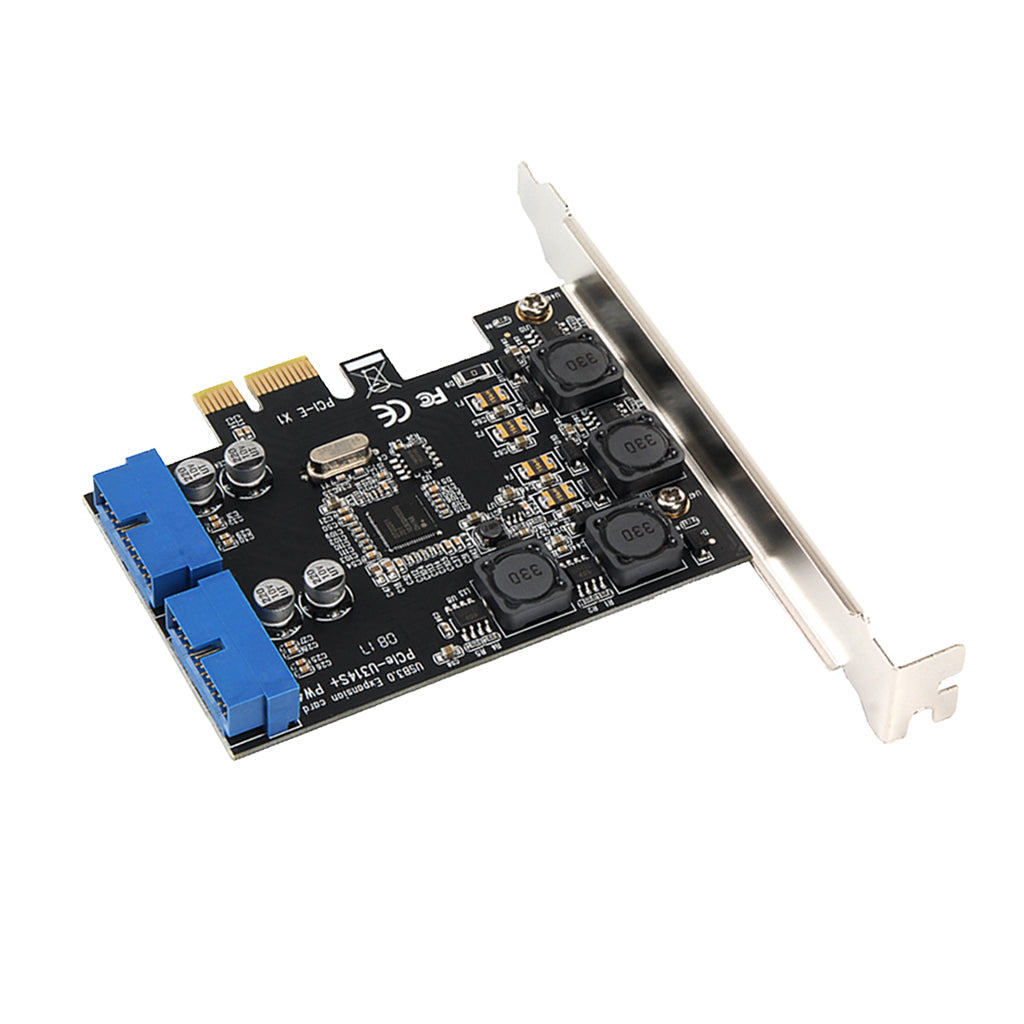 PCI-E Express Card with Dual Port Internal 19-Pin USB 3.0 Adapter Board