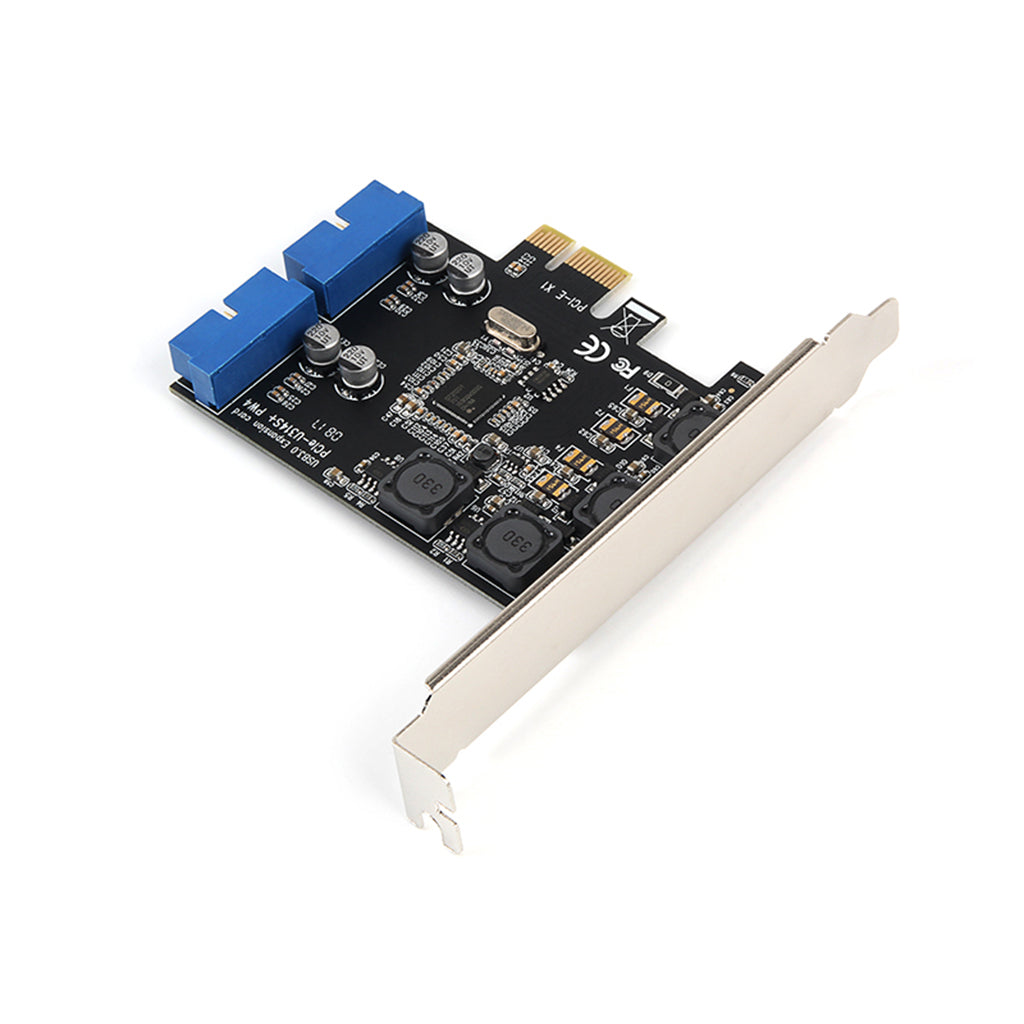 PCI-E Express Card with Dual Port Internal 19-Pin USB 3.0 Adapter Board