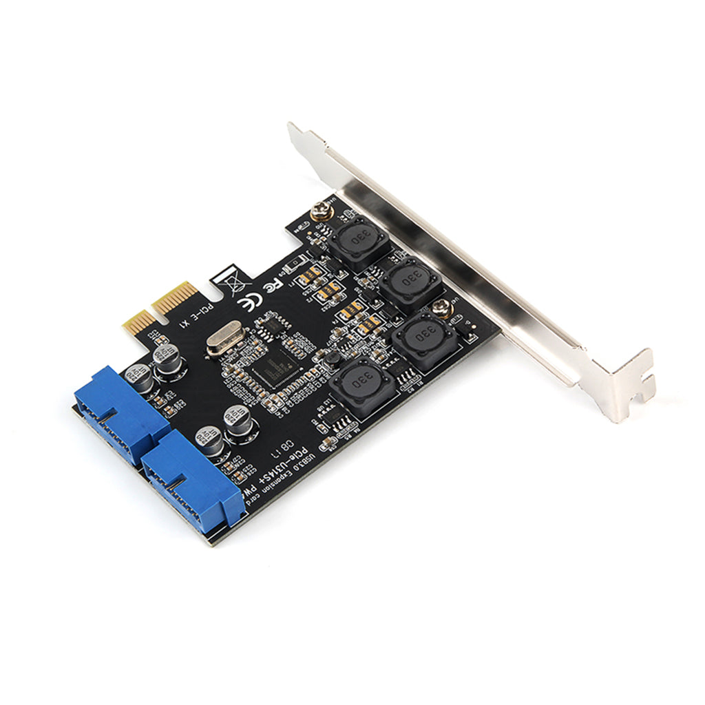 PCI-E Express Card with Dual Port Internal 19-Pin USB 3.0 Adapter Board