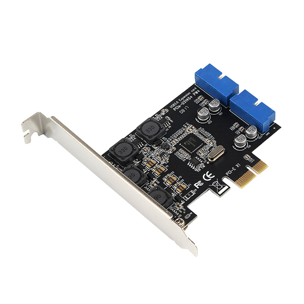 PCI-E Express Card with Dual Port Internal 19-Pin USB 3.0 Adapter Board