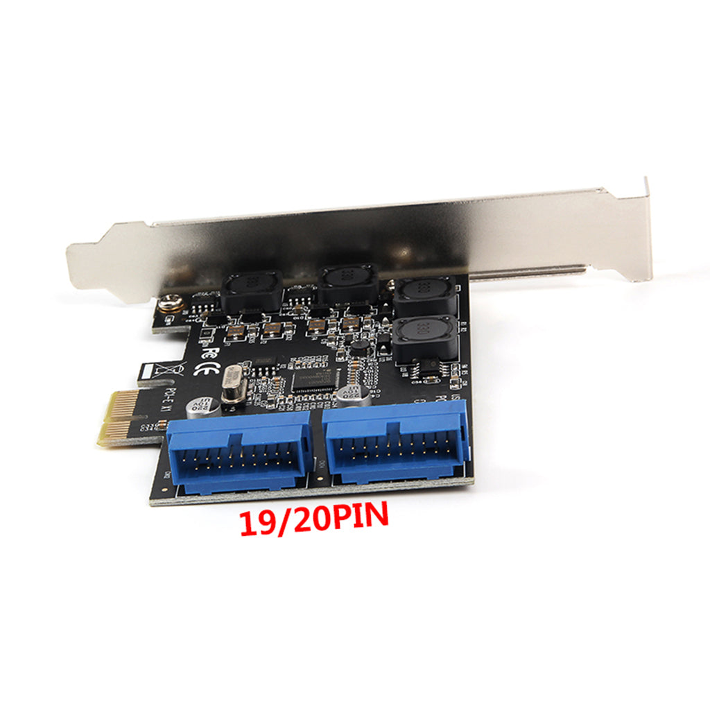 PCI-E Express Card with Dual Port Internal 19-Pin USB 3.0 Adapter Board