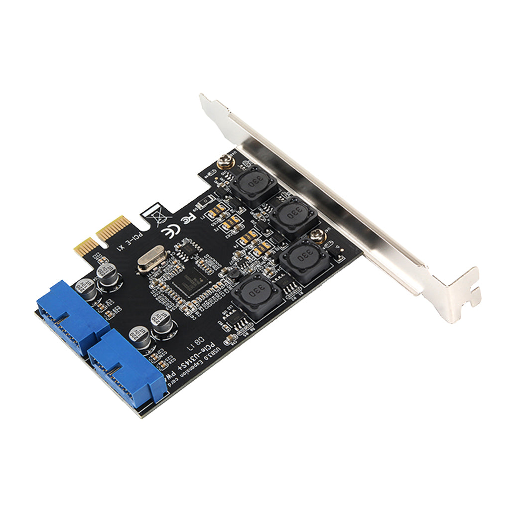 PCI-E Express Card with Dual Port Internal 19-Pin USB 3.0 Adapter Board