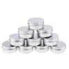 10 Packs 50ml Aluminum Tin Jars Cosmetic Empty Screw Lid Containers Lip Balm Cans